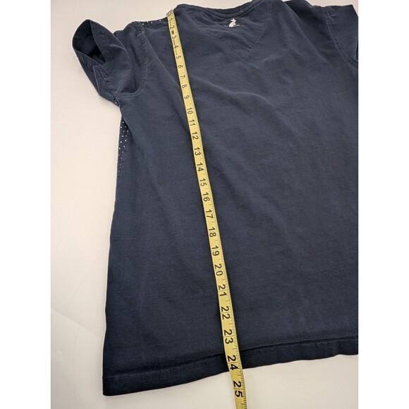 Kangol Navy Blue Polka Dot Logo Short Sleeve Crew Neck T-Shirt Size Small - Picture 5 of 6